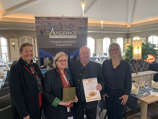 Leading Spa Award 2020 für den Angerhof in Sankt Englmar im Bayerischen Wald ©Hotel Angerhof